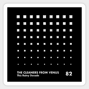 This Rainy Decade / Cleaners From Venus / Minimal Graphic Design Tribute Sticker